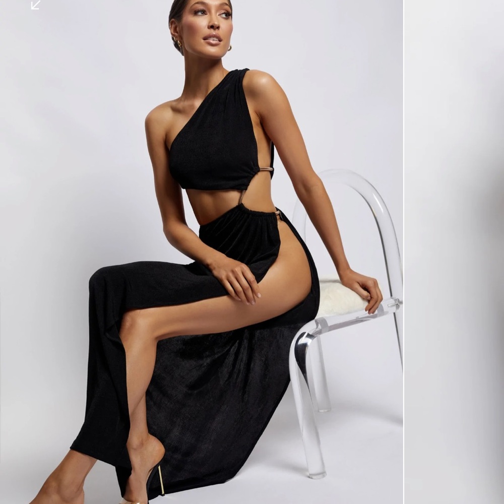 MESHKI Paige dress in black